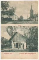1908 Nagykágya, Nagy-Kágya, Cadea; Iskola, szövetkezeti üzlet és kiadás / school, cooperative shop (Rb)