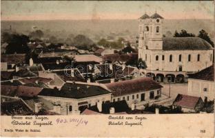 1903 Lugos, Lugoj; Látkép. Weisz és Sziklai kiadása / Ansicht / view (fl)