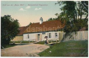 Nagyszeben, Hermannstadt, Sibiu; Új Világ vendéglő kerthelyisége / Gruss aus der Neuen Welt. Photografie von Joseph Briegel / New World restaurant and its garden