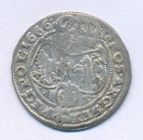 Lengyel-Litván Nemzetközösség 1666A-T 6gr Ag "II. János Kázmér" (3,11g) T:VF kitörés, pati...