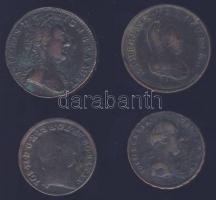 Ausztria 1762W. 1Kr + 1780W. 1Kr + 1772W. 1Kr + 1781A. 1/2Kr T:3