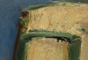 Lőrincze Miklós (1943-2016): Kompozíció. Olaj, vászon. Jelzett. Dekoratív fakeretben. 51x41 cm