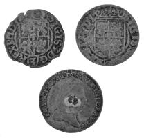 Vegyes 3db-os rossz állapotú Ag érme tétel, közte Ausztria 1821A 3kr Ag "I. Ferenc" T:F 3pcs Ag coin lot in bad condition, in it Austria 1821A 3 Kreutzer Ag "Franz I." C:F