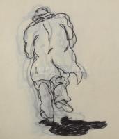 Bányai István (1949-2022) Hamm (1977) c. animációs filmjéhez készült rajzok, tervek. Vegyes technika...