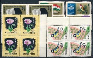 1961 Kis tétel, benne sorok, összefüggések, 5 db borítékban és egy stecklapon (20.850)