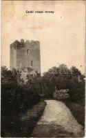 Csák, Csákova, Ciacova; Római torony. Grádl Péter kiadása / Römer-Turm / Roman tower (ázott szél / wet edge)