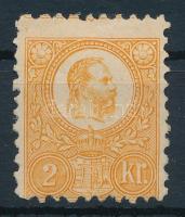 1871 Réznyomat 2kr látványosan elfogazva, gumi nélkül