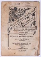 cca 1881-1900 Hátsek Igác: A magyar szent korona országainak térképe. Iskolai és magánhasználatra te...