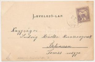 Nadrág, Nadrag, Steinacker; Vasgyár, Kohó és vasöntöde, irodaépületek. E. Beutl kiadása / Amtsgebäud...