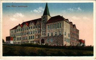 1918 Léva, Levice; Állami tanítóképző. Schulcz Ignác kiadása / teachers' training institute (EM)