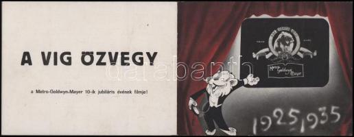 1934 A víg özvegy című Metro Goldwyn Mayer film prospektusa