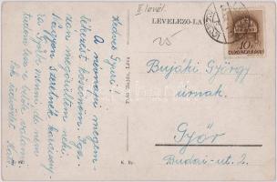 1942 Léva, Levice; Malom téri részlet, üzletek / square, shops (EK)