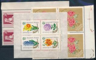 1963 Kis tétel, benne Népviseletek, Bélyegnap és Nagy idők - nagy események többpéldányos sorok, összefüggések 17 db borítékban és egy stecklapon (19.900)