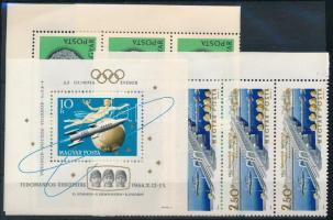 1963-1964 Kis tétel, benne többpéldányos sorok, blokkok, összefüggések 6 db borítékban és egy stecklapon (26.850)