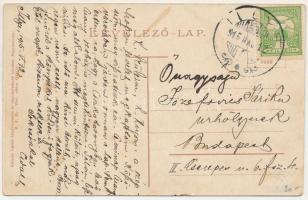 1915 Nagyszalonta, Salonta; Arany udvar, Csonka torony, Wessely és Bíró kereskedései. Kálmán László ...