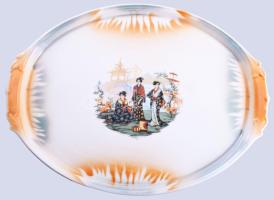 Viktória mokkás készlet ás tálca, matricás, jelzett, hibátlan