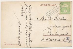 Bethlen, Betlen, Beclean; Szent István templom. Kajári István kiadása / church + "BETHLEN P.U.&...