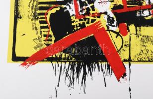 Misch Ádám (1935-1995): Zu jener Zeit (Abban az időben), 1980-as évek. Szitanyomat, papír, jelzett, ...