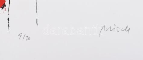 Misch Ádám (1935-1995): Zu jener Zeit (Abban az időben), 1980-as évek. Szitanyomat, papír, jelzett, ...