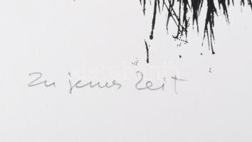 Misch Ádám (1935-1995): Zu jener Zeit (Abban az időben), 1980-as évek. Szitanyomat, papír, jelzett, ...