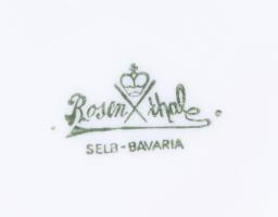 Rosenthal mokkás kiöntő és cukordoboz. Matricás, jelzett, hibátaln