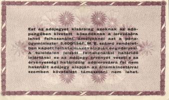 1946. 100000AP fehér papír T:I