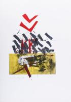 Misch Ádám (1935-1995): Sok (Hajós), 1983. Szitanyomat, papír, jelzett, számozott (3/10). 45×32 cm.