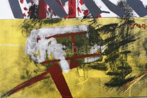 Misch Ádám (1935-1995): Sok (Hajós), 1983. Szitanyomat, papír, jelzett, számozott (3/10). 45×32 cm