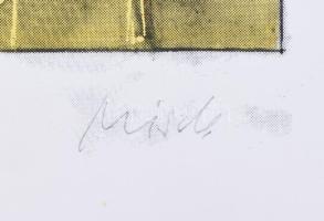 Misch Ádám (1935-1995): Sok (Hajós), 1983. Szitanyomat, papír, jelzett, számozott (3/10). 45×32 cm