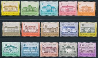 1986-1991 Kastélyok kiadások minden értéke II. változatban