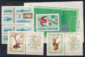 1966 Kis tétel, benne többpéldányos sorok, blokkok, összefüggések 5 db borítékban és egy stecklapon (20.320)