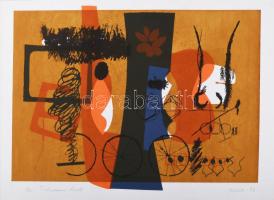 Misch Ádám (1935-1995: Sportolj! (Trimm Dich), 1973. Szitanyomat, papír, jelzett, számozott (1/10), 32x45 cm. Mindössze 10 példányban készült gyűjtői ritkaság!