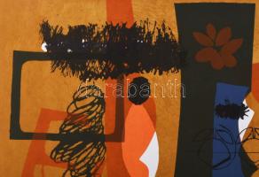 Misch Ádám (1935-1995: Sportolj! (Trimm Dich), 1973. Szitanyomat, papír, jelzett, számozott (1/10), ...