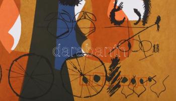 Misch Ádám (1935-1995: Sportolj! (Trimm Dich), 1973. Szitanyomat, papír, jelzett, számozott (1/10), ...