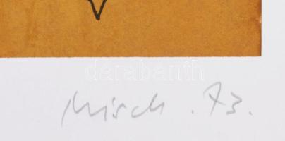 Misch Ádám (1935-1995: Sportolj! (Trimm Dich), 1973. Szitanyomat, papír, jelzett, számozott (1/10), ...