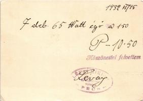 1932 Tungsram Opal villanykörte reklám képeslap / light bulb advertisement postcard s: Csemiczky Tih...