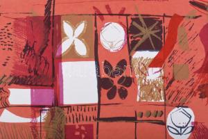 Misch Ádám (1935-1995: Búcsú (Kirmes), 1973. Szitanyomat, papír, jelzett, számozott (9/20), 31,5x49 ...