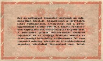 1946. 100.000.000AP vékony sárgás papír T:I