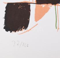 Misch Ádám (1935-1995): Motívumok (cím nélkül), 1973. Szitanyomat, papír, jelzett, számozott (22/40)...