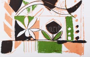 Misch Ádám (1935-1995): Motívumok (cím nélkül), 1973. Szitanyomat, papír, jelzett, számozott (21/40)...