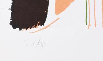 Misch Ádám (1935-1995): Motívumok (cím nélkül), 1973. Szitanyomat, papír, jelzett, számozott (21/40)...