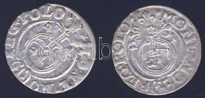 Lengyelország 1623. 1P (2x) "Sigismund III." Ag T:3 lapkahiba