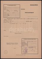 1939 Nyomtatvány 20f portóval, a 4f kettős fogazással "KASSA"