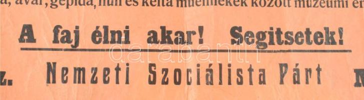 cca 1932 A Nemzeti Szocialista Párt, Meskó Zoltán (1883-1959) nevében kiadott "Magyar Testvérek...