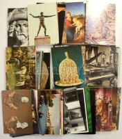 124 db MODERN motívum képeslap: múzeumi tárgyak, művészlapok / 124 modern motive postcards: museum objects, art postcards