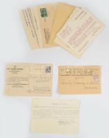 cca 1925-1945 11 db fejléces levelezőlap különféle cégektől