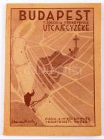ca 1930 Budapest 1: 25 000-es térképének utcajegyzéke. M. kir. Honvéd térképészeti Intézet. 71p. Kia...