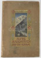 [Alpesi hegyeket bemutató nagy, képes munka] Rothpletz, August: Alpine Majestäten und ihr Gefolge. Die Gebirgswelt der Erde in Bildern. Erster Band (280 Ansichten aus der Gebirgswelt, mit einleitendem Text und einer Einteilungskarte der Alpen von Prof. Dr. A. Rothpletz) 271képpel. München: 1901 Vereinigte Kunstanstalten Festett egészvászon kötésben, a fűzés belül szétvált. Neidenbachh Emil ex librisével