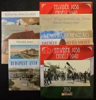 10 db modern képeslapos naptár és agenda: Budapest, Erdély, Felvidék, Székelyföld, Nagymagyarország anno, közte 8 bontatlan / 10 modern postcard calendars, with 8 unopened