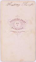 cca 1870 Kállay Klarissza (1852-1905) alapítványi hölgy, keményhátú fotó Gondy és Egey debreceni műt...
